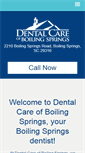 Mobile Screenshot of dentalcareofboilingsprings.com